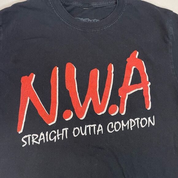Ruthless Records NWA Straight Outta Compton T-shirt Women Small Black Music Rap - Picture 2 of 5